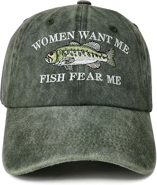 Fish Fear Me Women Want Me Hats