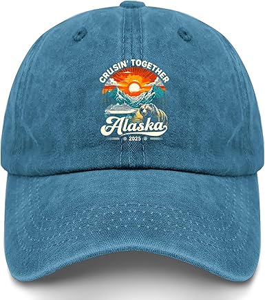 Cruisin Together Alaska 2025 Family Friend Alaska Cruise Hat for Womens Baseball Cap